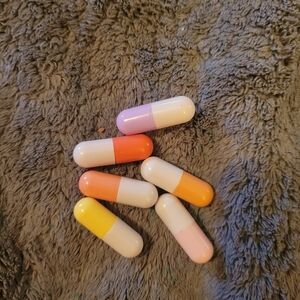 Colorful Capsule Pill Mini Lip Set - Pastel & Bright Mix